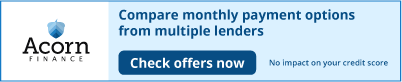 Acorn Finance Banner Easy Payment Options Horizontal Small